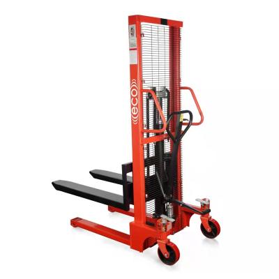 China Building Material Shops 1 Ton Hand Manual Pallet Stacker Hydraulic Stacker for sale