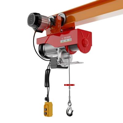 China Building Material Shops Cheap Price Mini Small Electric Crane Electric Winch Hoist With Electric Trolley for sale