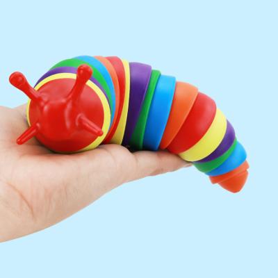 China 3D Sensory Moving Person Decompression Toys Moving Person Snail Friendly Snail Friendly Worm Eco-friendly Material for sale