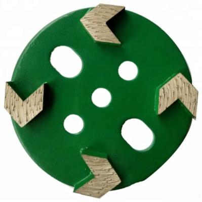 China RAIZI Grinding Concrete Floor Diamond Grinding Wheel Disc Plate 4 Inch Boom Segment for sale