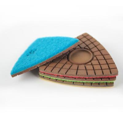 China High Efficiency Diamond Triangle Concrete Corner Polishing Pads for sale