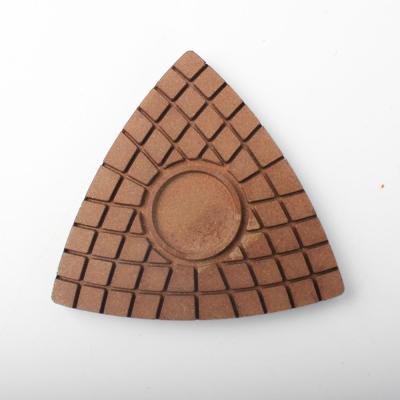 China High Efficiency Polishing Raizi Diamond Triangle Pads For Concrete Corner for sale