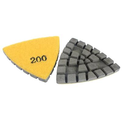 China High Efficiency Concrete Polishing Raizi Triangle Pads For Corner for sale