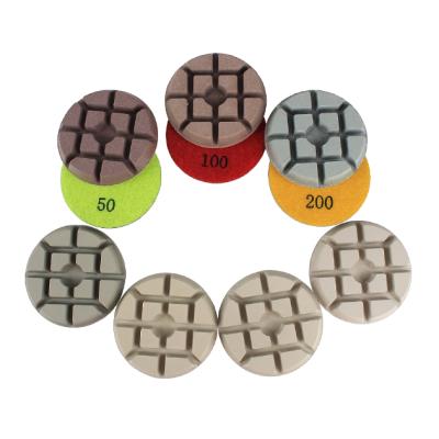 China Raizi 3 Inch High Performance Hybrid Concrete Polishing Floor Pads News Long Life for sale