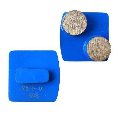 China High Efficiency Raizi Floor Concrete Diamond Block Shoes Grinding Plate Segment for sale