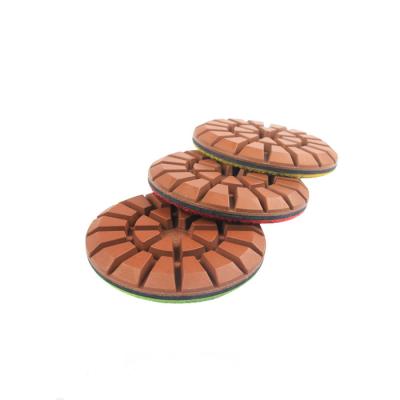 China High Performance Raizi 3 Inch Concrete Copper Diamond Polishing Pads for sale