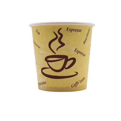 China Disposable Disposable Hot Milk Tea Packing Single Cup Paper Coffee Beverage Paper Cup for sale