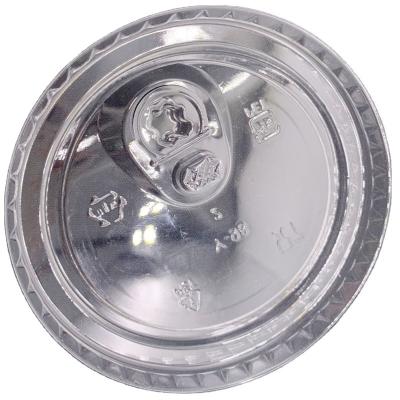 China Wholesale 78mm 85mm 90mm Anti-dust Disposable 92mm PET Flat Lids For Juice PET Fresh Drinking Plastic Cups for sale