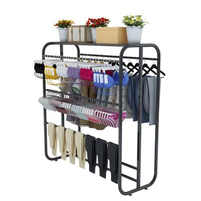 China Display Products To Attract Customers And Promot Sales Kainice Clothing Store Fixtures Names Metal Clothing Store Display Standing Table Clothes Rack for sale