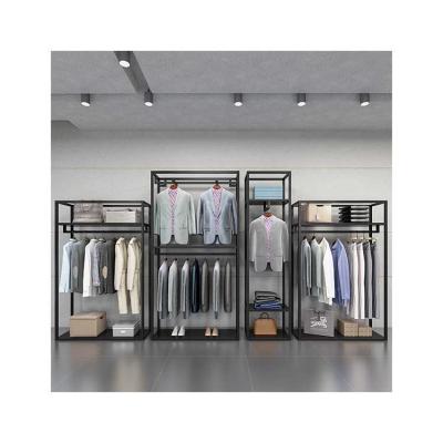 China Display Products To Attract Customers And Promot Sales Kainice Metal Clothing Store Rack Show Fittings And Clothing Store Fixtures Suit Clothing Display Table Store Display men for sale