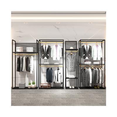 China Kainice Advertising OEM/ODM Apparel Rack Suit Display Stand Garment Racks for Showrooms Shop Display Rack for Clothes Product Display for sale