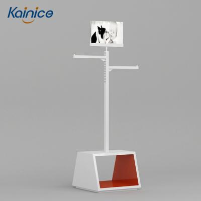 China Morden Customized T Shaped Handbag Display Stand With Picture for sale