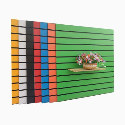 China Kainice Moisture Proof Customized Groove MDF Board Aluminum MDF Slatwall Inserts For Aluminum Slatwall Panel for sale