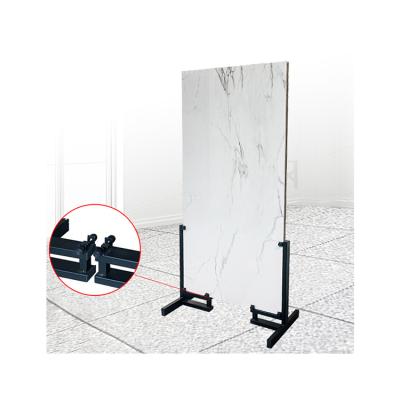 China Kainice Eco-friendly Material Customized Double Side Display Granite Ceramic Stone Quartz Ceramic Tile Rack Marble Display for sale