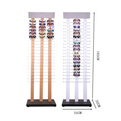 China Sunglasses Retail Store Kainice Retail Glasses Interior Design Sunglasses Show Stand Floor Stand Floor Eyewear Glass Display Rack for sale