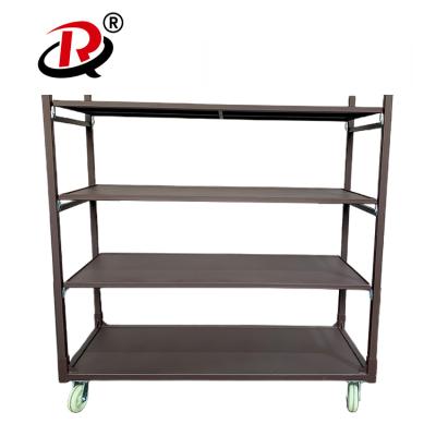 China Transport Display Cart Flower Cart Steel Roll Cart Tool Cart for sale