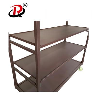 China Transport Garden Tool Cart Storage Display Racks and Shelves Show Garden Center Cart for sale