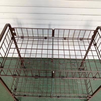 China Transport Flower Racks Plant Trolley Flower Cart For Transport Flower Pot Trolley Rack for sale