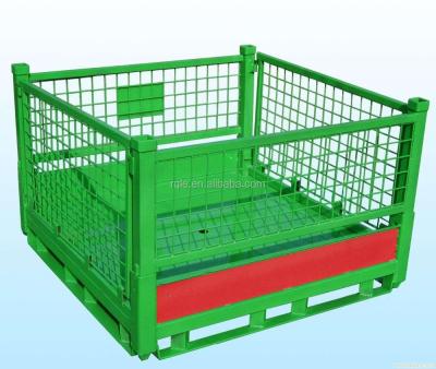 China Industrial Collapsible Collapsible Steel Pallet Container 500kg for sale