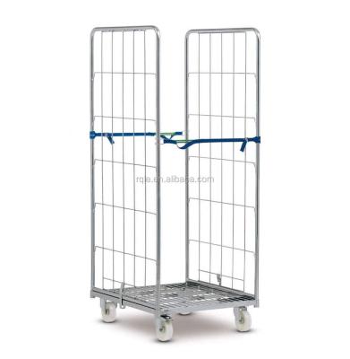 China Folding Rolltainer Storage Roller Cage Trolley Trolley Roll Cage 500kg for sale