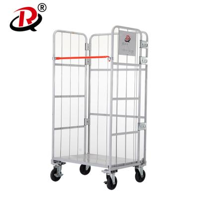 China Storage logistics warehousing and transport cage car, postal cart, roll cart for sale