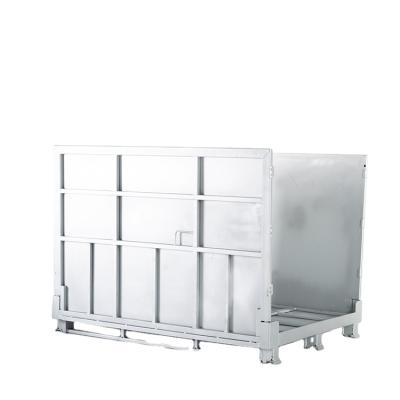 China China High Quality Folding Steel Metal Crates Metal Ibc Galvanized Box Galvanized for sale