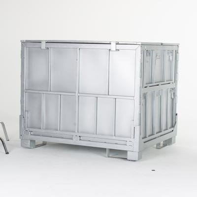 China Ibc Galvanized Collapsible Intermediate Bulk Containers OEM Metal Bulk Liquid Crates for sale