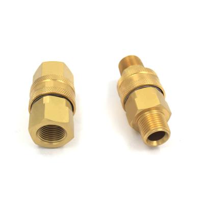 China 3/4 inch BSP/NPT thread water coupler&quick coupler water fittings&brass quick release water pressure Non-valve series for sale