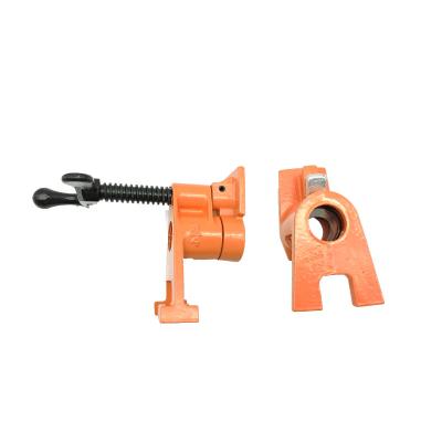 China Easy Oepration 3/4 Inch Pipe Clamp Woodworking Clamps Woodworking Adjustable Pipe Clamp for sale