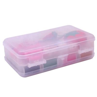 China Household Convenient Mini Craft Double Side DIY Craft Kit Sewing Knitting Box For Travel for sale