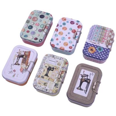 China Tin Box Travel Durable Wholesale Mini Sewing Kit for sale