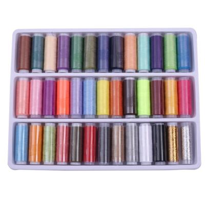 China Convenient 39 Colors Cheap Polyester Spools Sewing Thread Set For Sewing Machines for sale