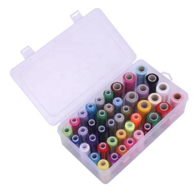 China Convenient high quality polyester thread sewing kit in plastic box for home for sale