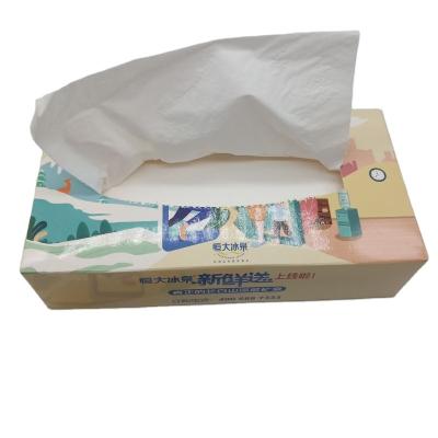 China 100% pure eco-friendly wood pulp facial tissue paper 2 layers 120 sheets 4 boxes facial tissue paper for sale