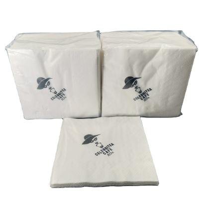 China Custom Logo Printed Elegant Tissue Paper Napkin Tissue Paper Cocktail Napkin for sale