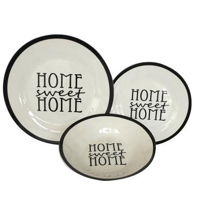 China Sustainable Hot Selling High Quality Life Style Porcelain Dinnerware Sets for sale