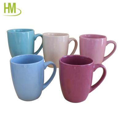 China Viable Ceramic Coffee Mug In Different Glazed Color For Coffee Shop Promotion Gift for sale