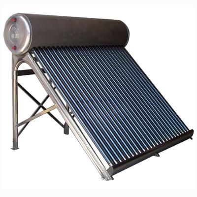 China Hot water domestic hot water non-pressurized stainless steel camping stainless steel products full of solar water heater low price for sale