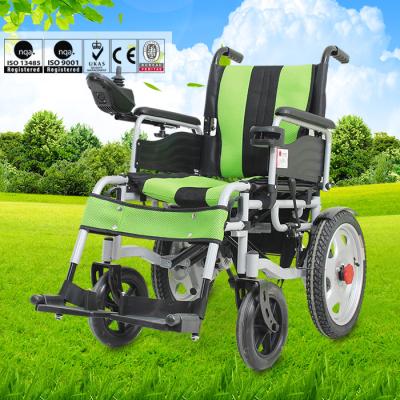 China Spray Steel Material Small Electric Wheelchair For Indoors Folding Function for sale