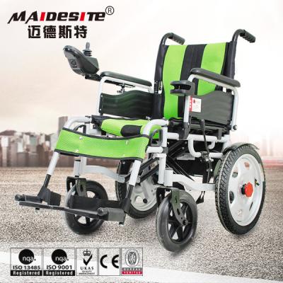 China Double Motors Portable Motorized Wheelchair Battery Powered Long Service Life for sale