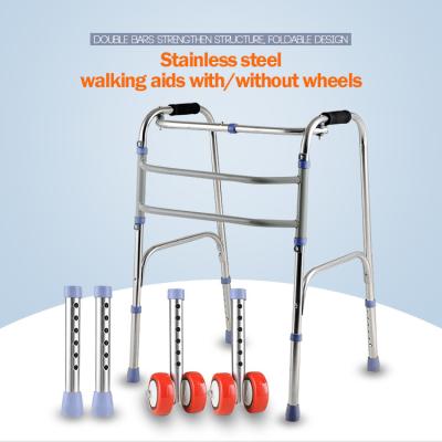 China Sponge Armrest Folding Walking Frame , Handicap Walking Aids For Seniors for sale