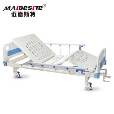 China manual hospital bed 2 Functions With Foldable stainless crank for sale