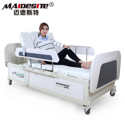 China Y02 Electric hospital medical bed with patient lifting rack for sale