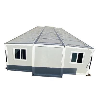 China Farmhouse Qualified Double wing container houses  20FT/40FT Expandable Container House foldable container house for sale