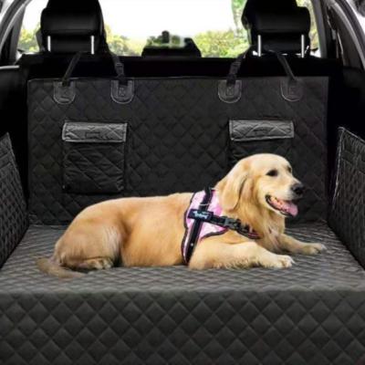 China Manufacturer 600d Oxford Cloth Dog Car Protector Mat Trunk Pet Dog Car Seat Cover Breathable Wholesale Backseat for sale