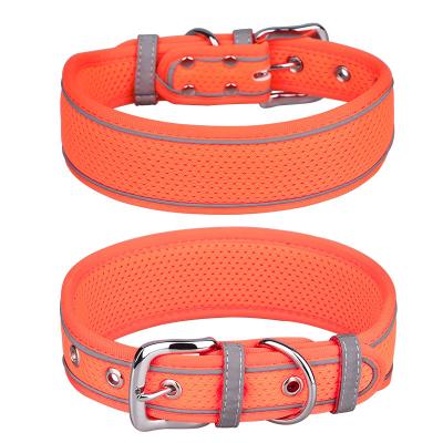 China Factory Hot Sale Night Safety Reflective Waterproof Adjustable Dog Collar for sale