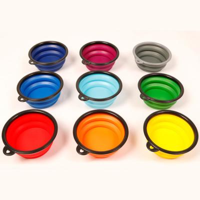 China Travel Sustainable Collapsible Portable Pet Bowls And Cat Pet Food Feeding Bowl for sale