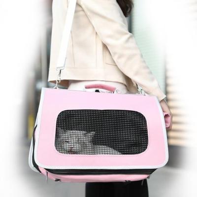 China Wholesale Factory Price Breathable Comfortable Travel Carrying Bag Breathable Outdoor Pet Cages Carrier for sale