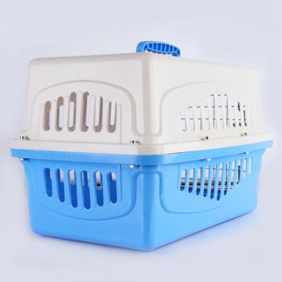 China Wholesale High Quality Breathable Luxury Plastic Cute Square Carry Dog Pet Cage Air Carriers Supplier for sale