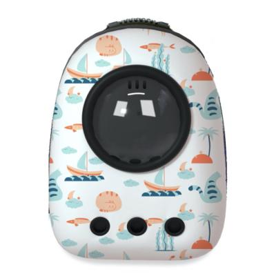 China Breathable Best Selling Good Quality Comfortable Breathable Pet Capsule Backpack Portable Washable Carrier for sale